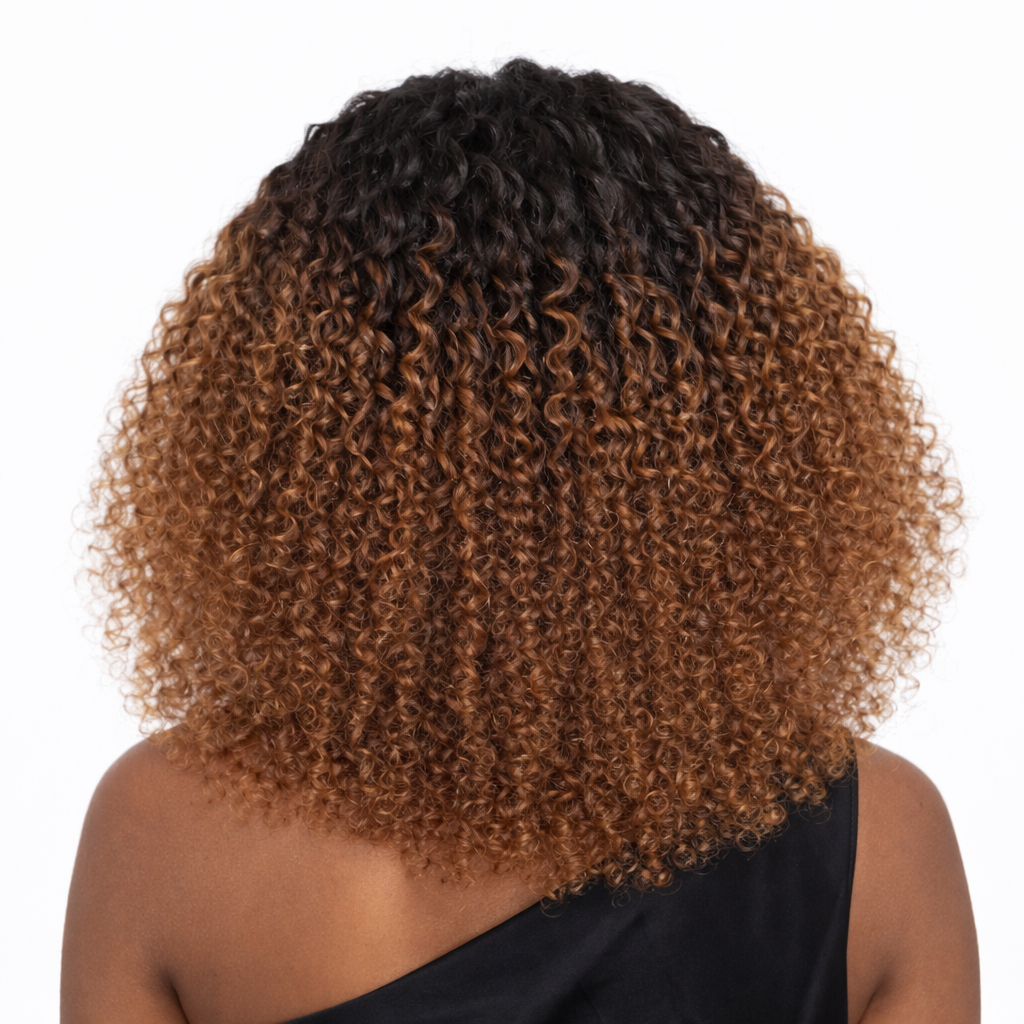 Perruque  Bouclée Ombre Double Drawn – Volume Luxe & Boucles Souples