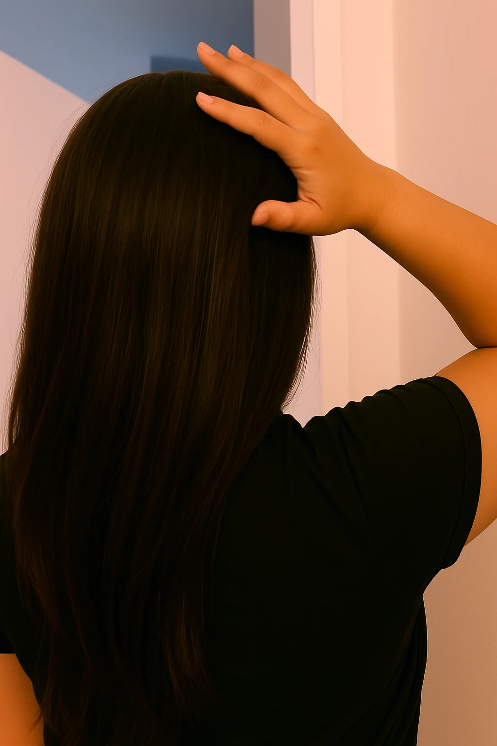 "Andrea" Perruque Lisse 24 Pouces avec Lace Frontale – Ultra Soyeux