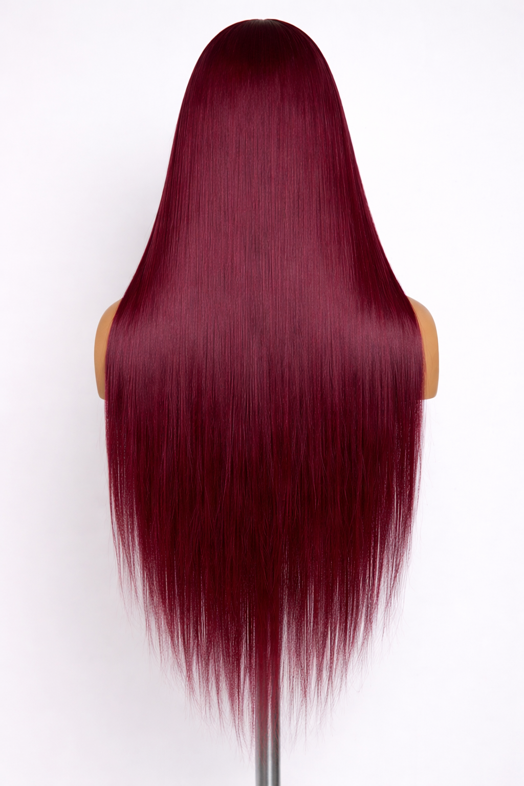 Bone Straight Burgundy Lace Wig – 28 Inches