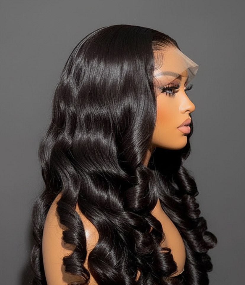 Bouncy Curly HD Lace Wig – 100% Cheveux Vietnamiens