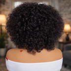 Liodys Bob Glam Bouclée avec Frange, Élégance Volumineuse