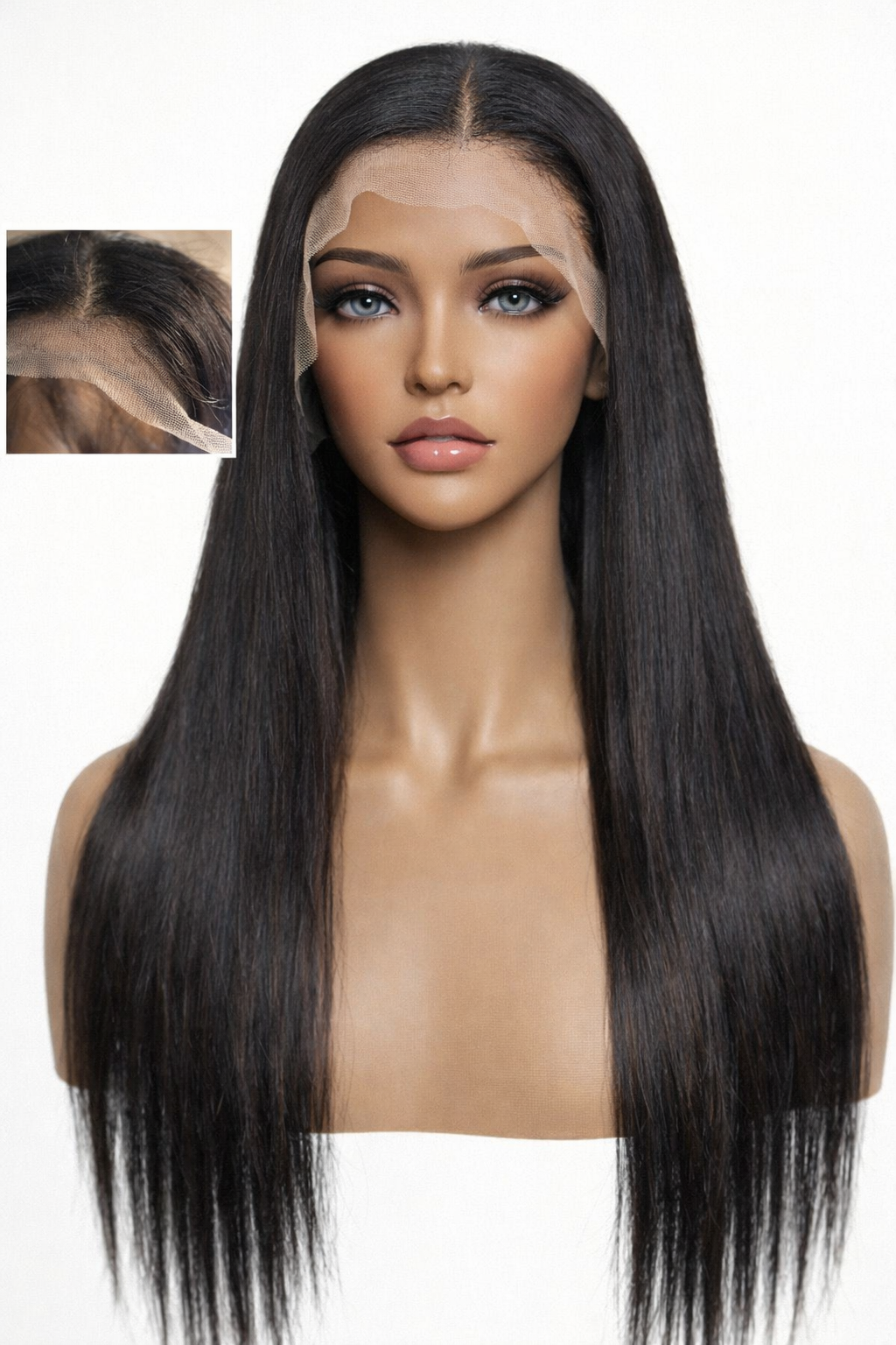 "Andrea" Perruque Lisse 24 Pouces avec Lace Frontale – Ultra Soyeux